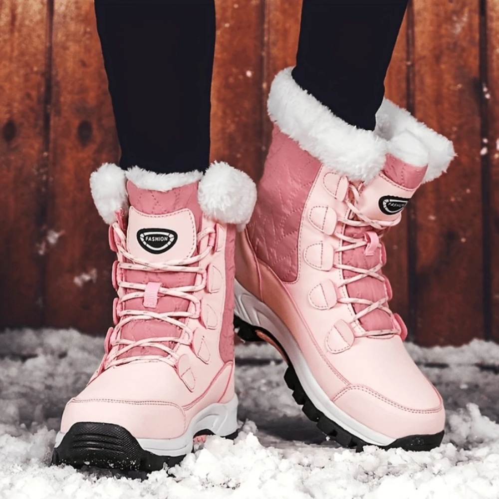 Women's Pink Winter Boots